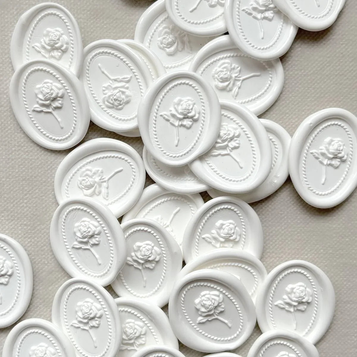 White rose wax seals Pakistan for wedding favors & luxury decor