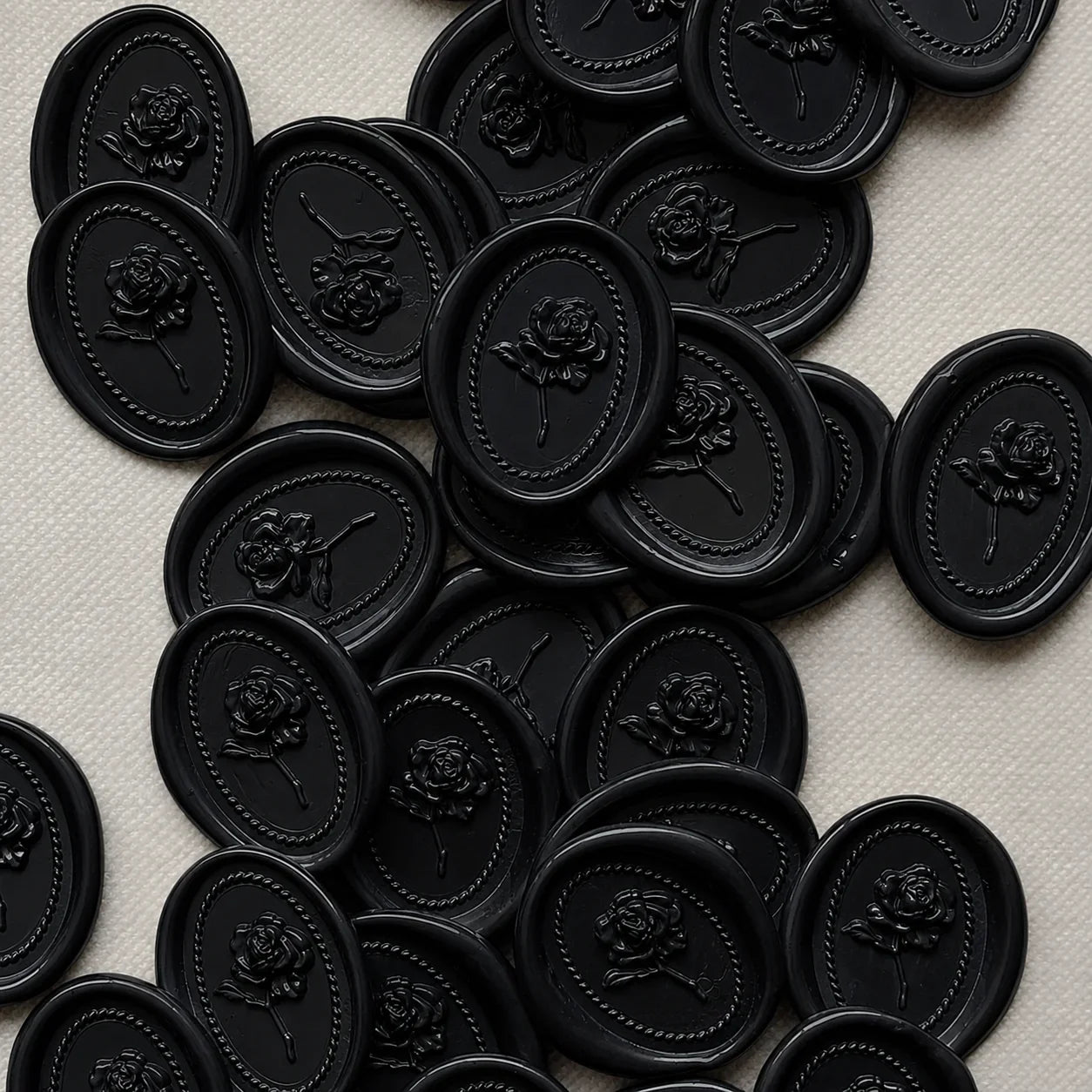 Black rose wax seals Pakistan for wedding favors & luxury decor