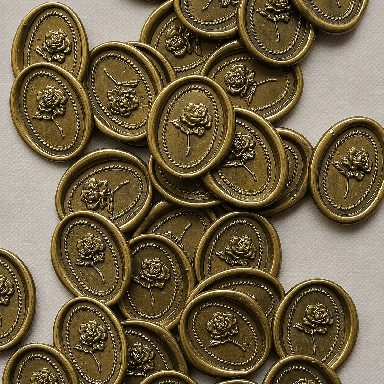 Antique rose wax seal stickers Pakistan for wedding favors & luxury decor