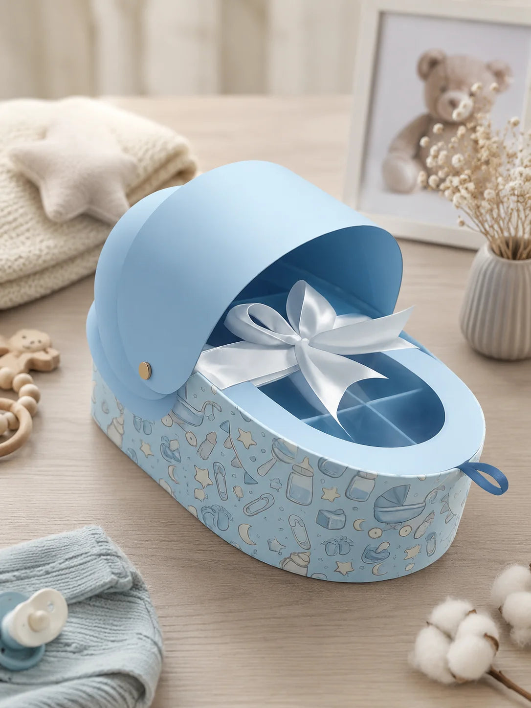 Baby Cot Sweet Box — Aqeeqah & Baby Shower Favors